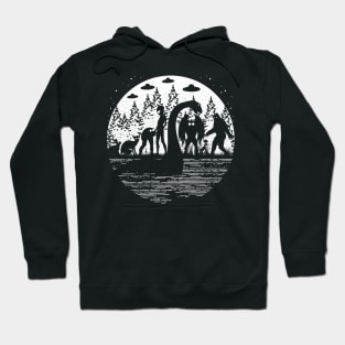 Bigfoot Loch Ness Monster Cryptid Hoodie